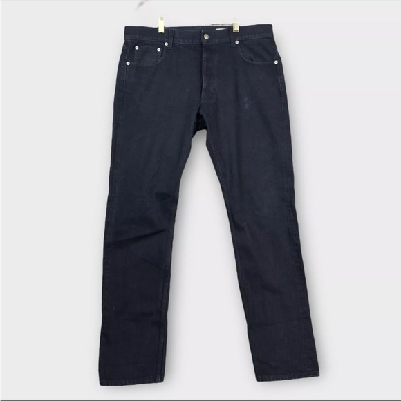 Alexander McQueen Other - Alexander McQueen Jeans Mens 52 W36xL34 Black Slevege Denim Slim Fit Stretch